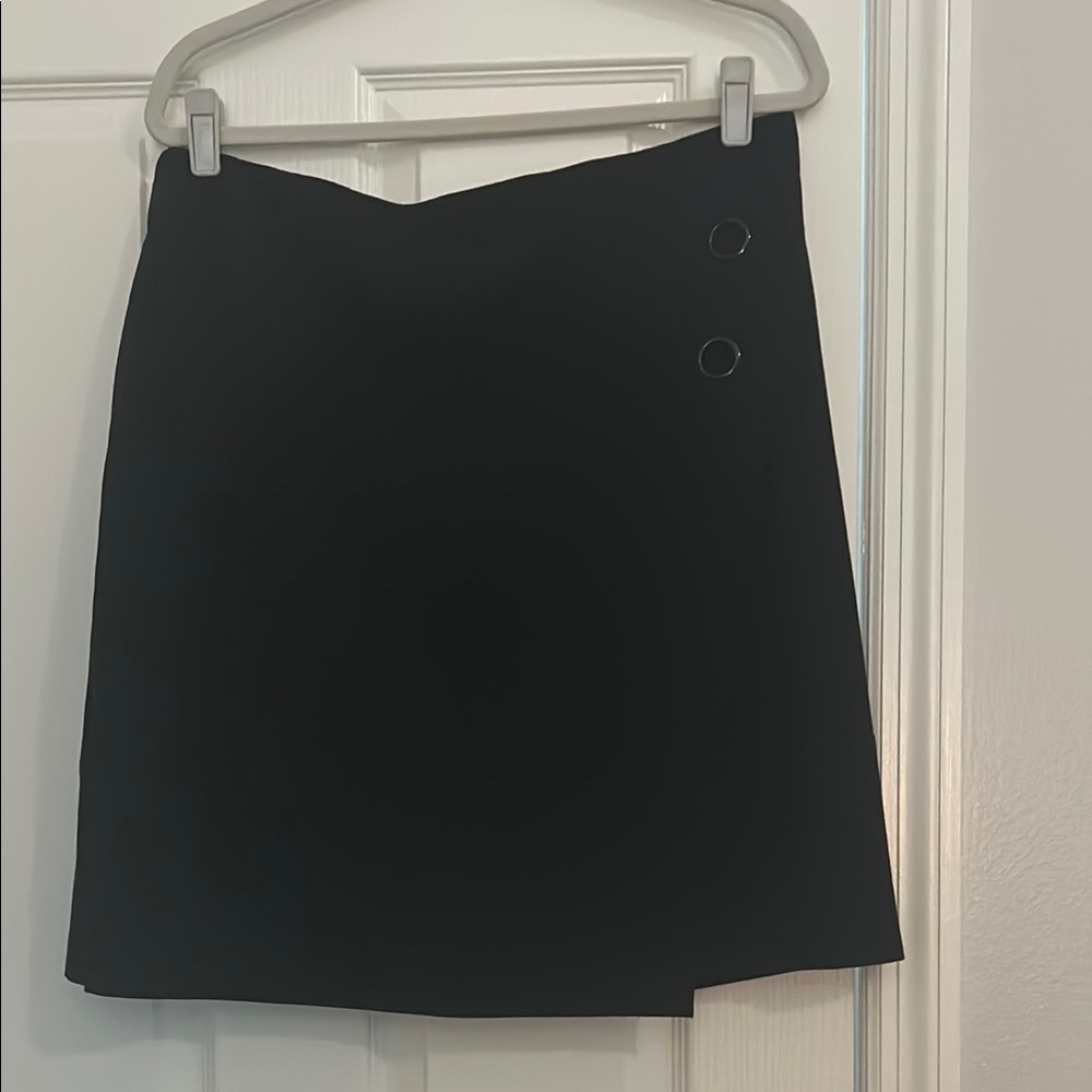 Nine West Black Skirt with Button Detail